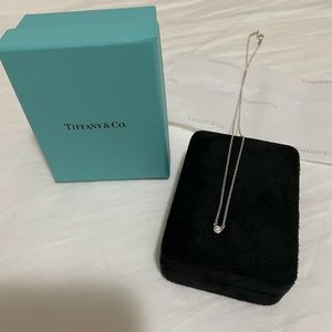 Women's Tiffany & Co. Single Diamond Pendant Necklace